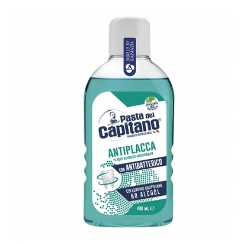PASTA DEL CAPITANO COLLUTORIO ANTIPLACCA ANTIBATTERICO 400ML